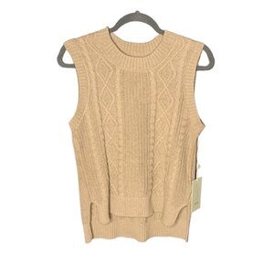 JOIE Cable Knit Sweater Vest NWT Size M